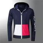 tommy hilfiger veste hiver hooded jacket 2822 bleu